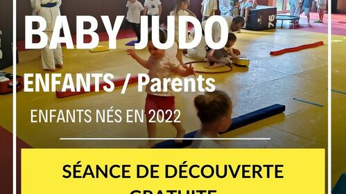 Séance de découverte baby judo 3 ans