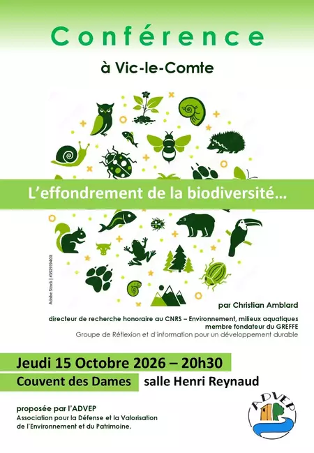 Conférence : L’effondrement de la biodiversité