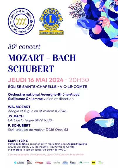 30ème concert Orchestre National d'Auvergne